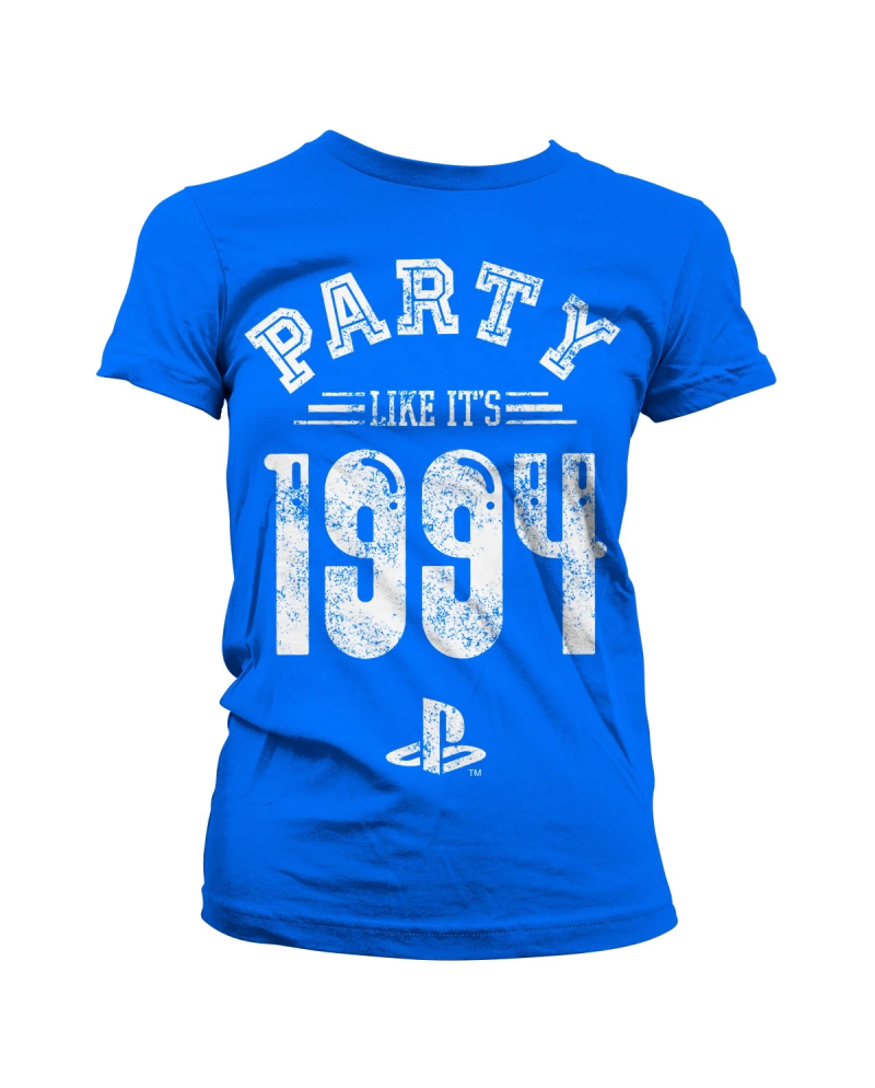 PLAYSTATION - T-Shirt Party Like It's 1994 - GIRL Blue (XL)