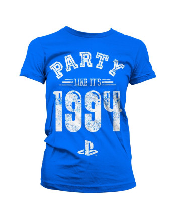 PLAYSTATION - T-Shirt Party Like It's 1994 - GIRL Blue (XL)