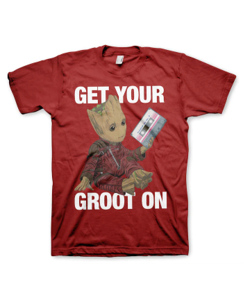 GUARDIANS OF THE GALAXY - T-Shirt Get Your Groot On - Tango Red (S)