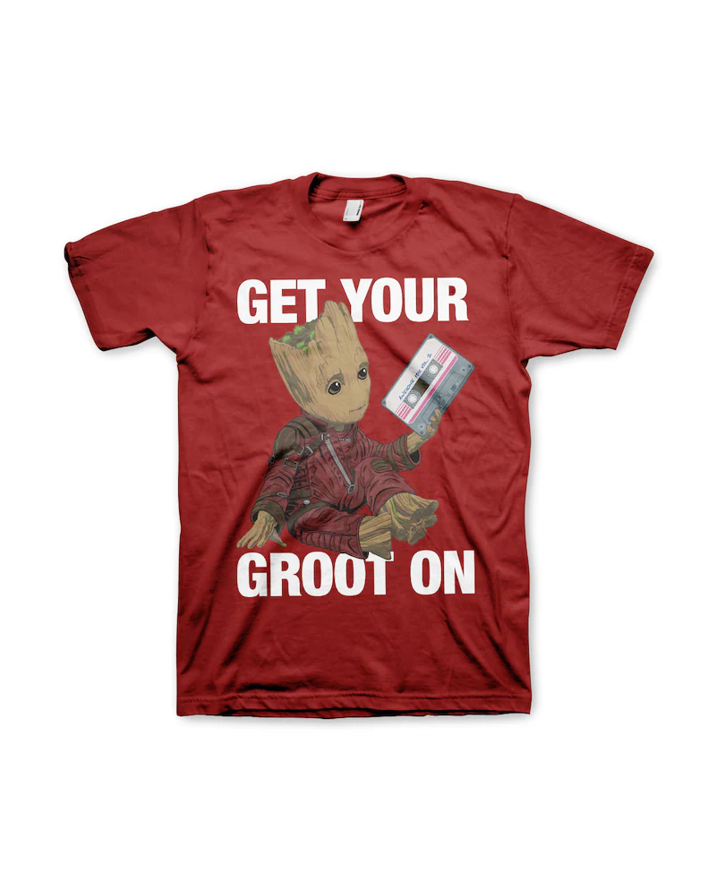 GUARDIANS OF THE GALAXY - T-Shirt Get Your Groot On - Tango Red (S)