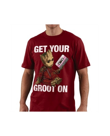 GUARDIANS OF THE GALAXY - T-Shirt Get Your Groot On - Tango Red (S)