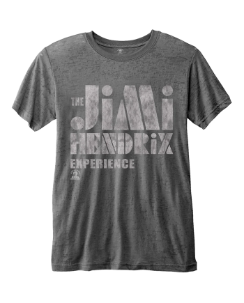 JIMI HENDRIX - T-Shirt BurnOut - Stencil Logo Vintage (XXL)