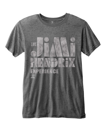 JIMI HENDRIX - T-Shirt BurnOut - Stencil Logo Vintage (XXL)