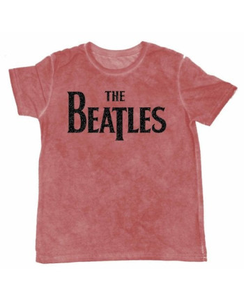THE BEATLES - T-Shirt BurnOut Col - Logo Red - Men (S)