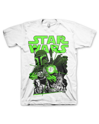 STAR WARS - T-Shirt Vintage Boba Feet - White (S)