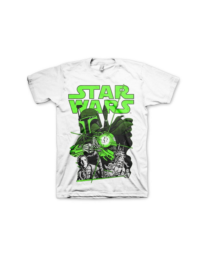STAR WARS - T-Shirt Vintage Boba Feet - White (S)