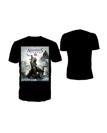 ASSASSIN'S CREED 3 - T-Shirt Black - Game Cover (M)