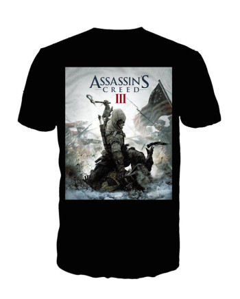 ASSASSIN'S CREED 3 - T-Shirt Black - Game Cover (M)
