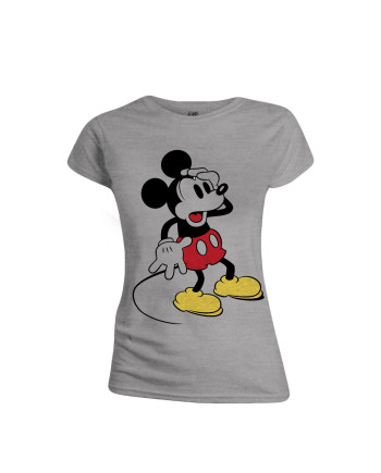 DISNEY - T-Shirt - Mickey Mouse Confusing Face - GIRL (L)