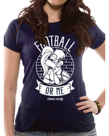 LOONEY TUNES - T-Shirt IN A TUBE- Football or Me GIRL (M)