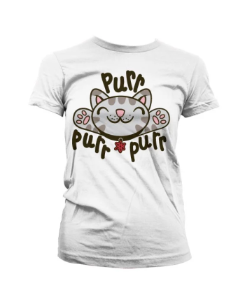 THE BIG BANG - T-Shirt GIRL Soft Kitty Purr-Purr-Purr - White (XXL)