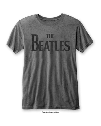 THE BEATLES - T-Shirt BurnOut Col - Drop T Logo - Men (XXL)