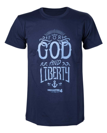 UNCHARTED 4 - T-Shirt For God and Liberty (S)