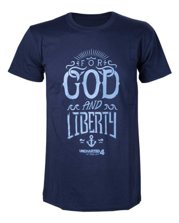 UNCHARTED 4 - T-Shirt For God and Liberty (S)