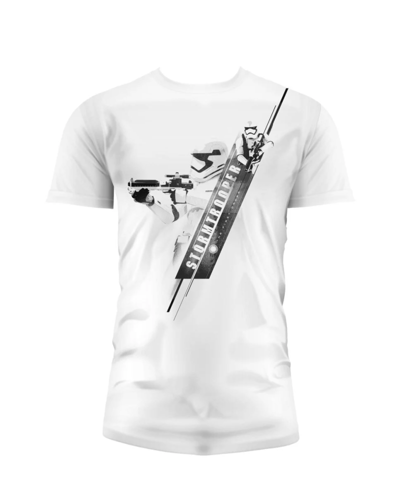 STAR WARS 7 - T-Shirt Storm Trooper Blaster - White (L)