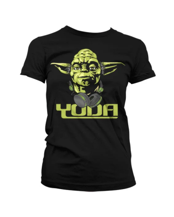 STAR WARS - T-Shirt GIRL Cool Yoda - Black (XXL)