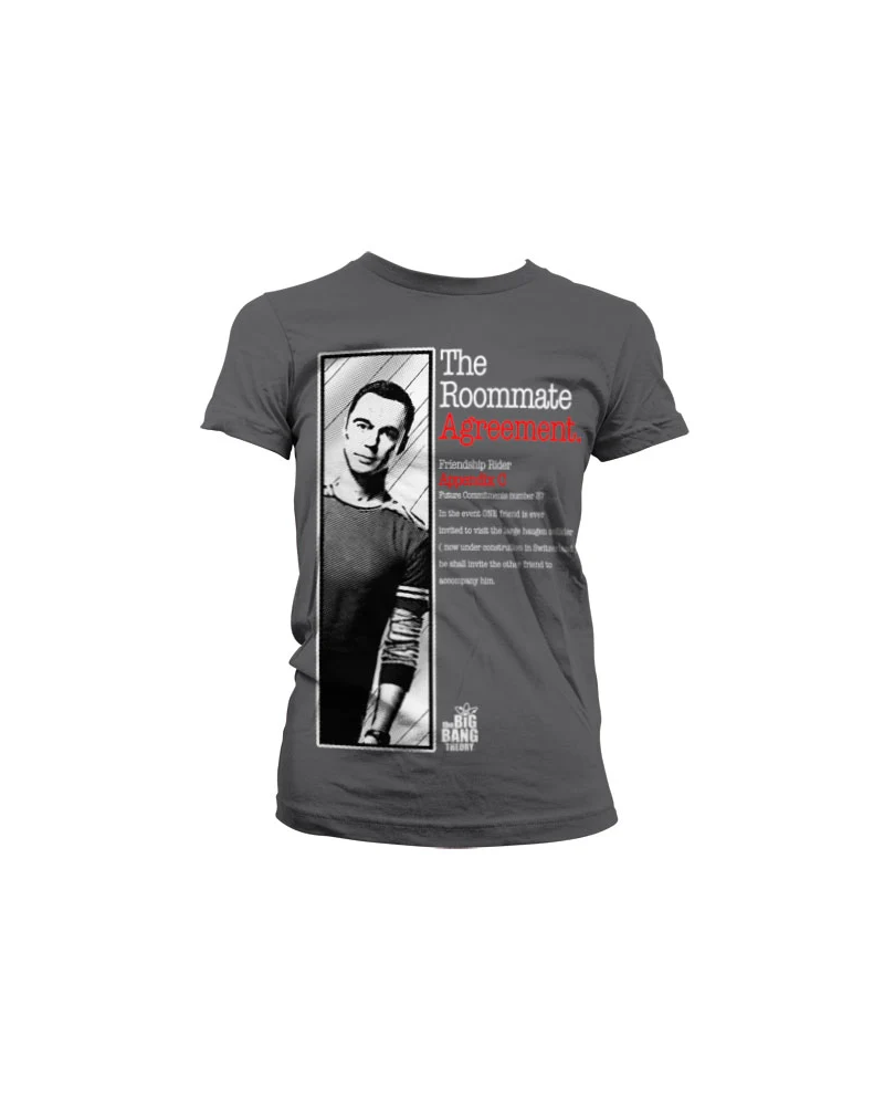 THE BIG BANG - T-Shirt The Roommate Agreement Girl - Grey (XXL)