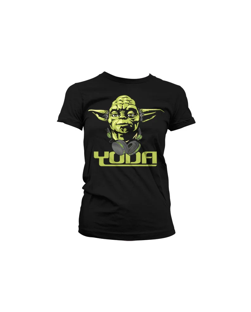 STAR WARS - T-Shirt GIRL Cool Yoda - Black (M)