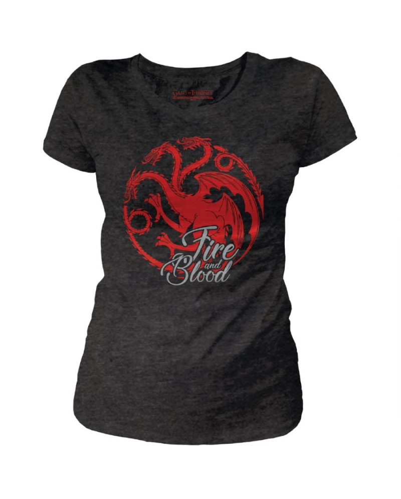 GAME OF THRONES - T-Shirt Targaryen Fire & Blood - GIRL (S)
