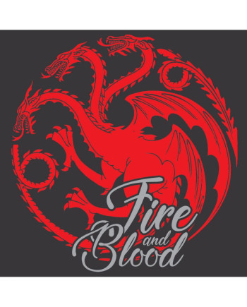 GAME OF THRONES - T-Shirt Targaryen Fire & Blood - GIRL (S)