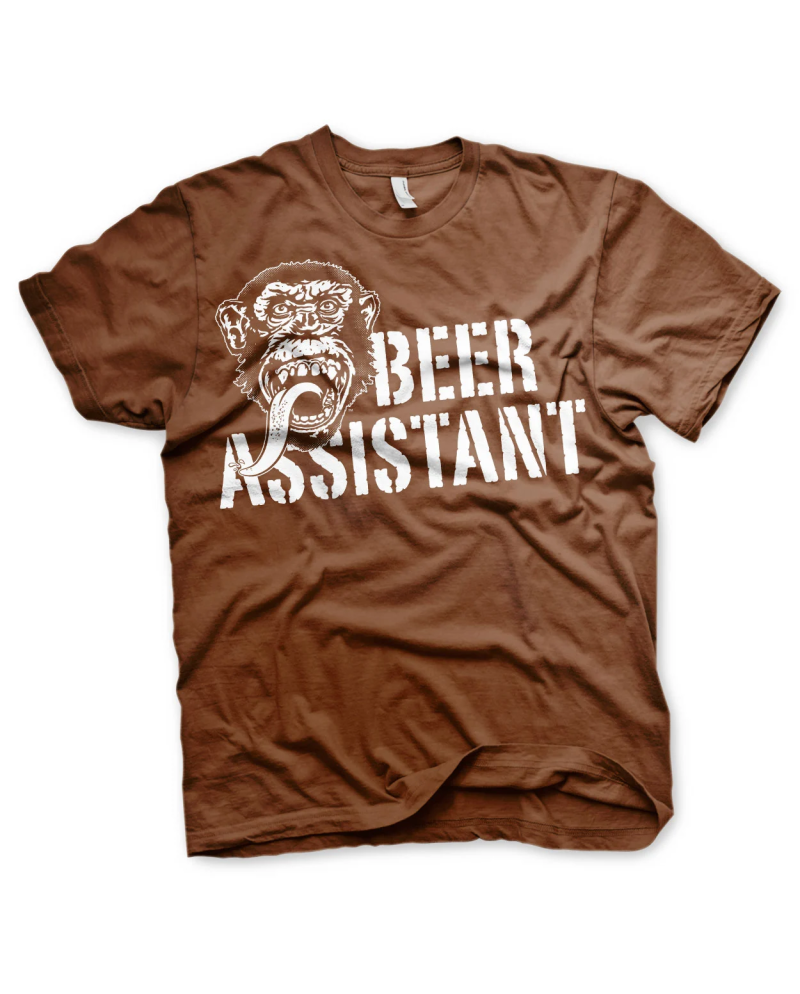 GAS MONKEY - T-Shirt Beer Assistant - Brown (10 Years)