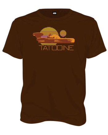 STAR WARS - T-Shirt Tatooine - Brown (L)