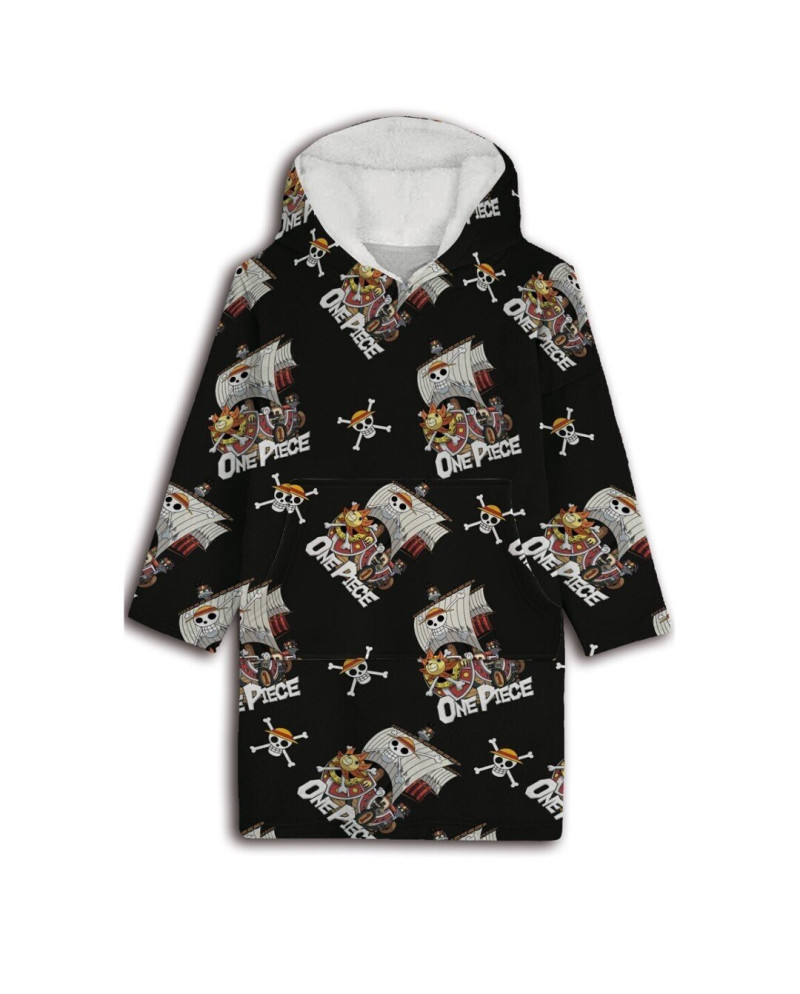 ONE PIECE - Thousand Sunny - Sweat Poncho - Children Size (7-14 Years)