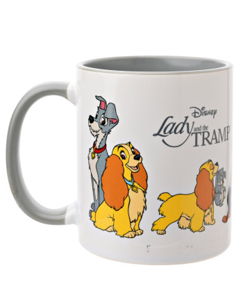 DISNEY - Lady & The Tramp - Inner Colored Mug  - 11oz