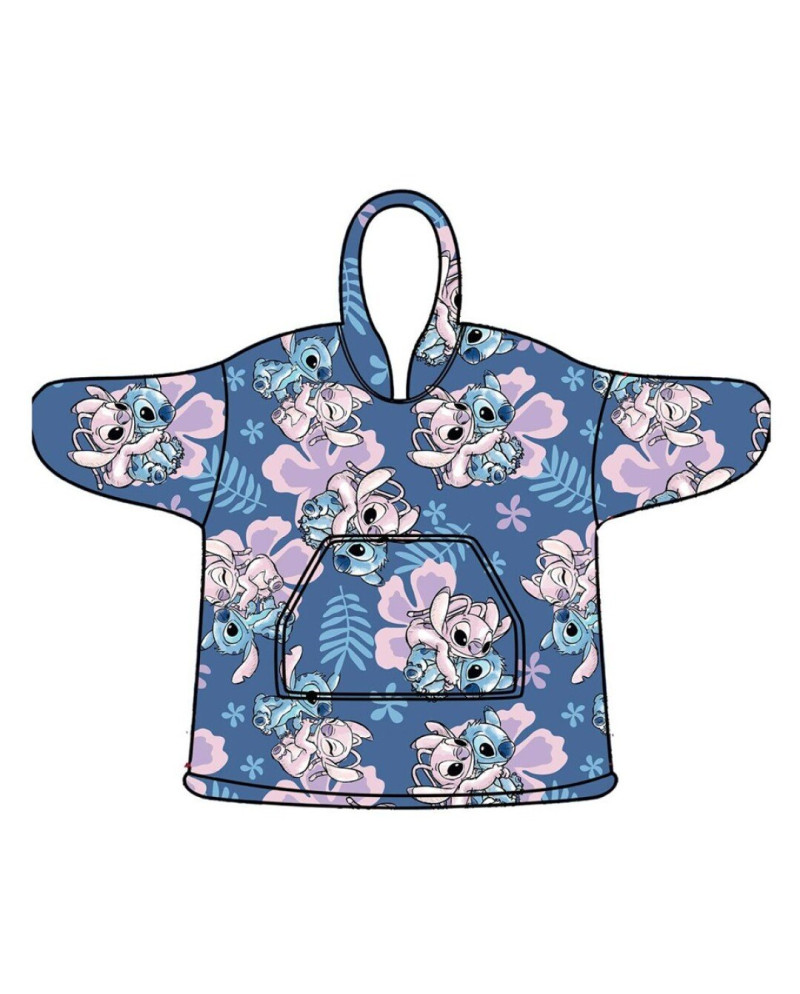 LILO & STITCH -Stitch & Angel-Sweat Poncho -Children Size (7-14 Years)