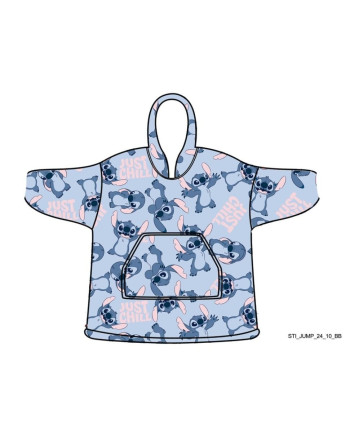 LILO & STITCH -Just Chilling -Sweat Poncho -Children Size (7-14 Years)
