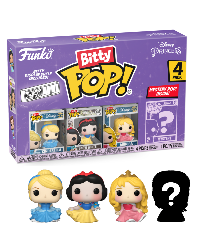 DISNEY PRINCESS - Bitty Pop 4 Pack 2.5cm - Cinderella