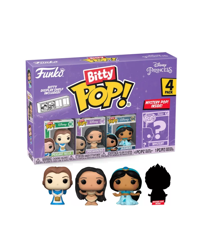 DISNEY PRINCESS - Bitty Pop 4 Pack 2.5cm - Belle