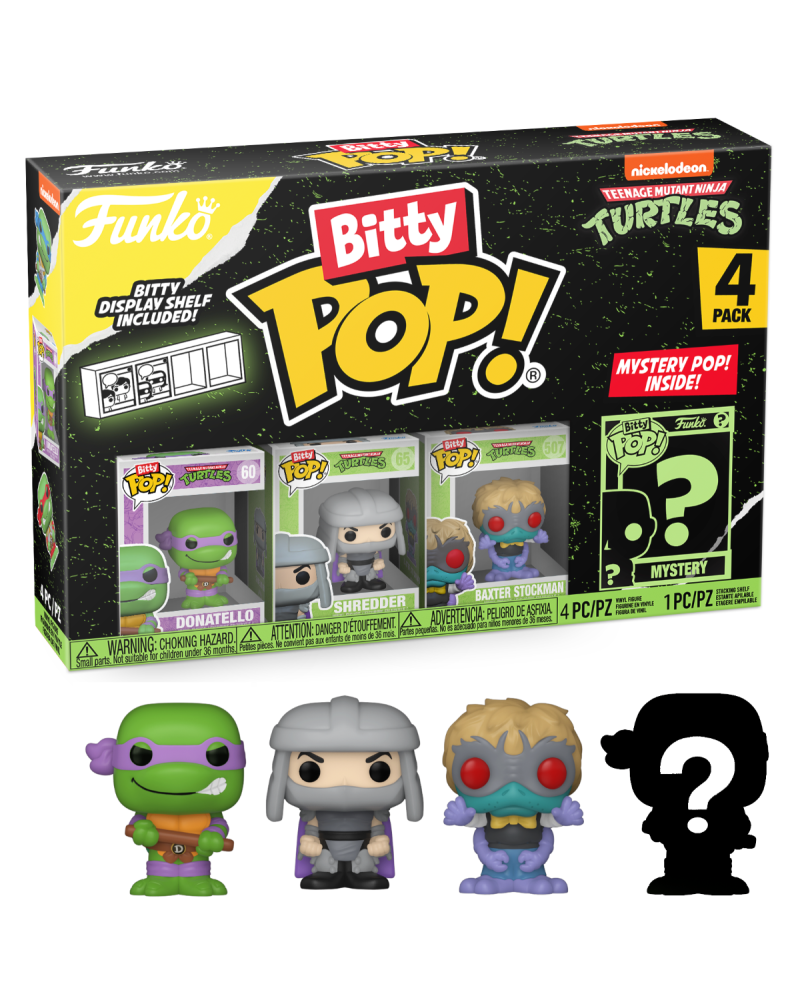 TEENAGE MUTANT NINJA TURTLES - Bitty Pop 4 Pack 2.5cm - Donatello