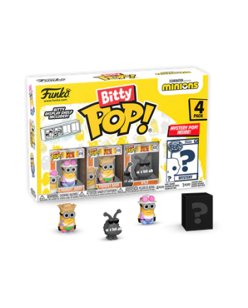 MINIONS - Bitty Pop 4 Pack 2.5cm - Young Gru