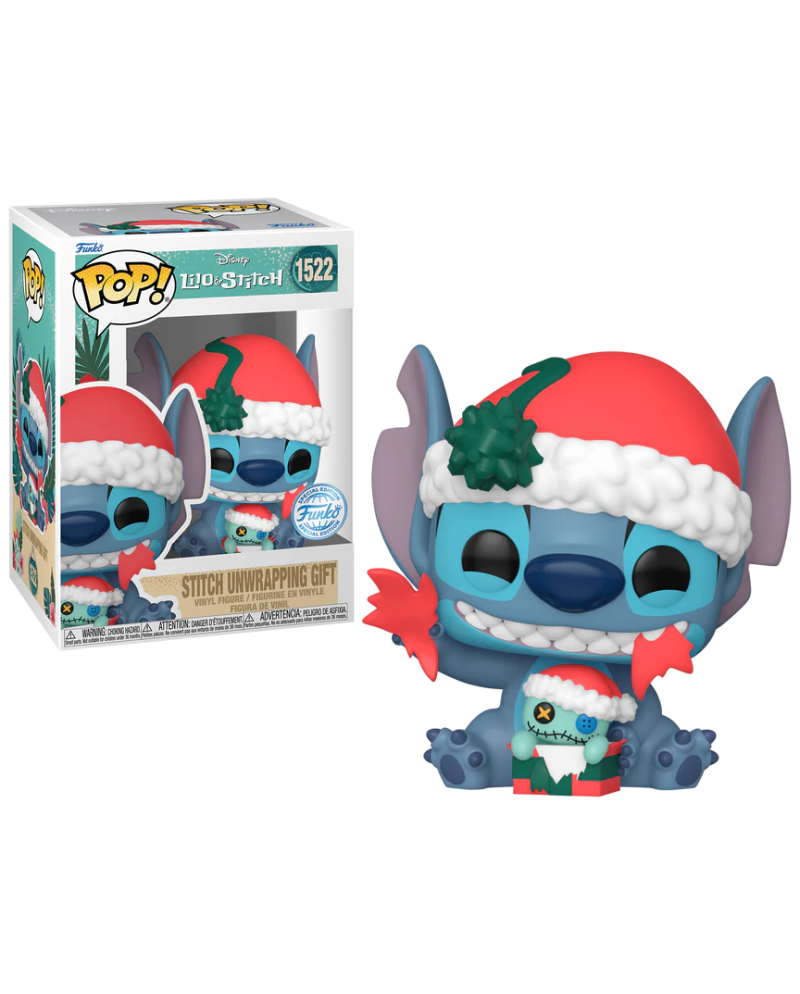 LILO & STITCH - POP Disney N° 1522 - Stitch unwrapping gift