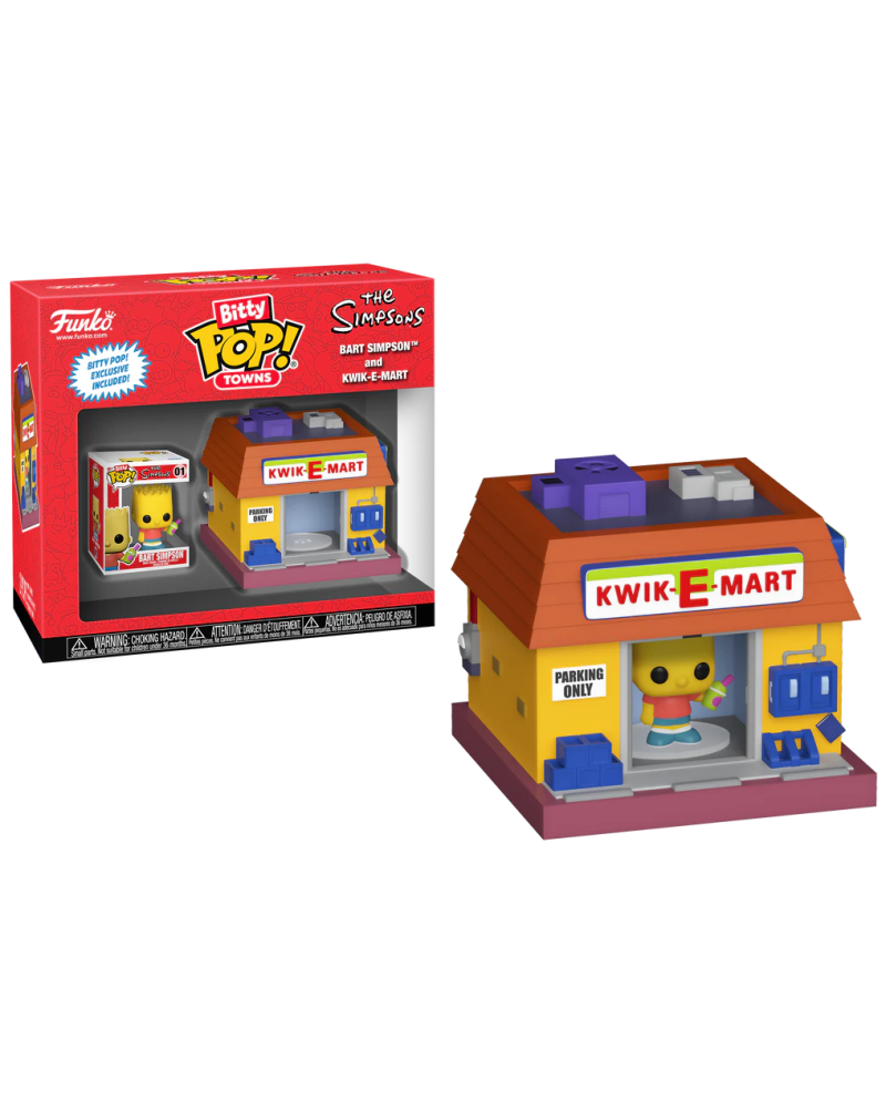 THE SIMPSONS - Bitty Pop Town - Bart Simpson and Kwik-E-Mart