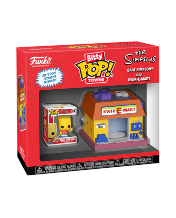THE SIMPSONS - Bitty Pop Town - Bart Simpson and Kwik-E-Mart