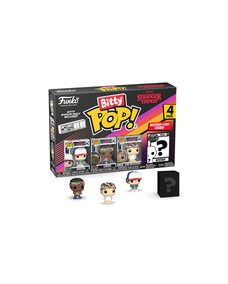 STRANGER THINGS - Bitty Pop 4 Pack 2.5cm - Dustin