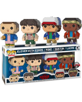 STRANGER THINGS - POP 8 Bit - 4 Pack Eleven/ Mike/ Dustin/ Lucas