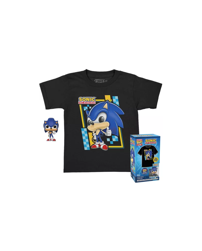 SONIC - Pocket POP - Sonic + Kid Tee (L)