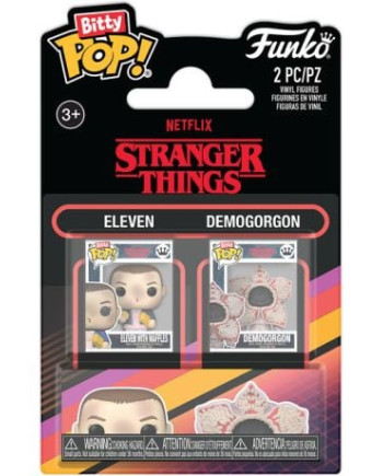 STRANGER THINGS - Bitty Pop 2 Pack 2.5cm - Eleven & Demogorgon