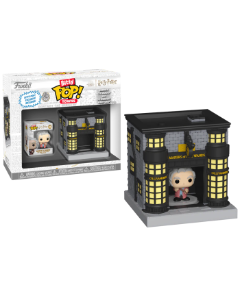 HARRY POTTER - Bitty Pop Town - Garrick Ollivander et Ollivanders wand