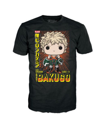 MY HERO ACADEMIA - Booble Head POP N° 249 - Bakugo (MT) + Tee (M)