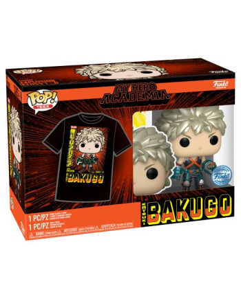 MY HERO ACADEMIA - Booble Head POP N° 249 - Bakugo (MT) + Tee (M)