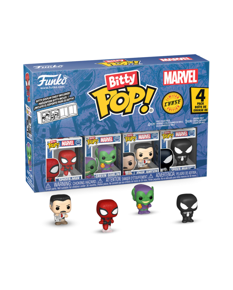SPIDER-MAN - Bitty Pop 4 Pack 2.5cm - Spider-Man