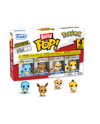 POKEMON - Bitty Pop 4 Pack 2.5cm - Squirtle
