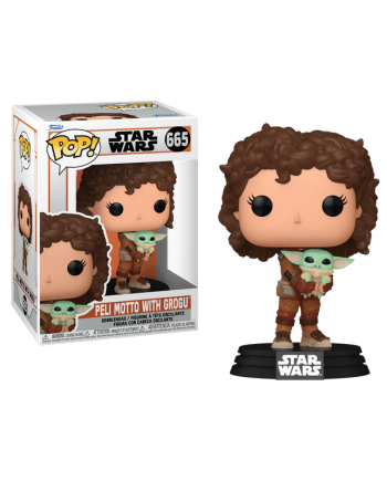 THE MANDALORIAN - POP N° 665 - Peli Motto with Grogu