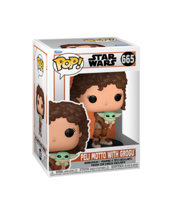 THE MANDALORIAN - POP N° 665 - Peli Motto with Grogu