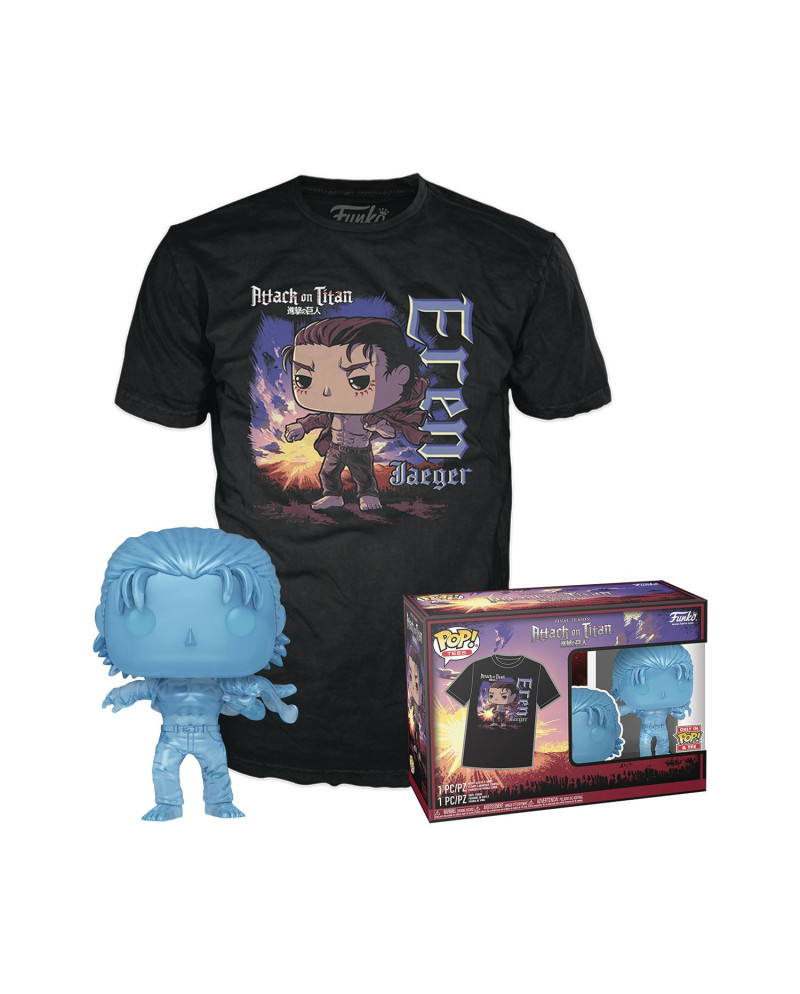 AOT S5 - Booble Head POP N° 1321 - Eren With Marks + Tee (M)