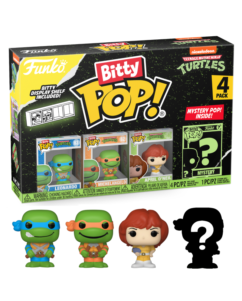 TEENAGE MUTANT NINJA TURTLES - Bitty Pop 4 Pack 2.5cm - Leonardo
